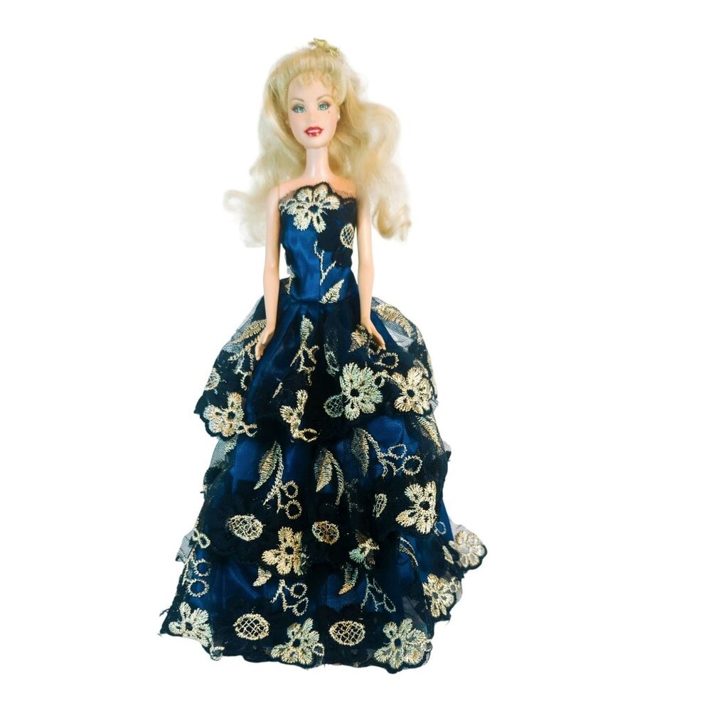 Barbie A Christmas Carol Eden Starling Redressed in Blue Mattel 2008